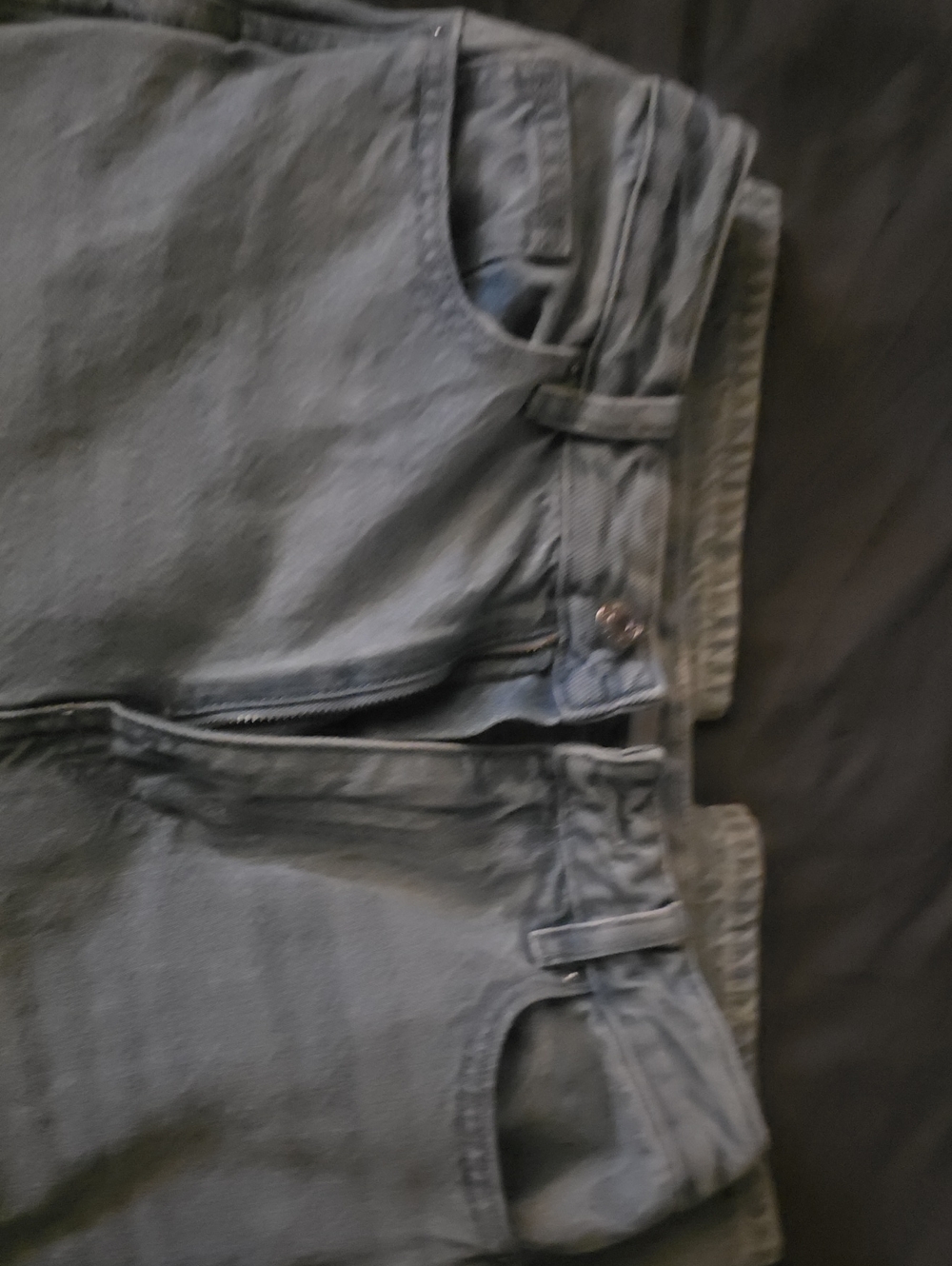 PacSun Men's Slim Straight Jeans in Charcoal Gray